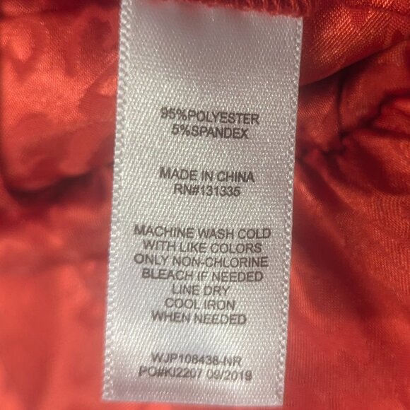 Socialite Size Small Red Satin Jumper - Picture 11 of 16